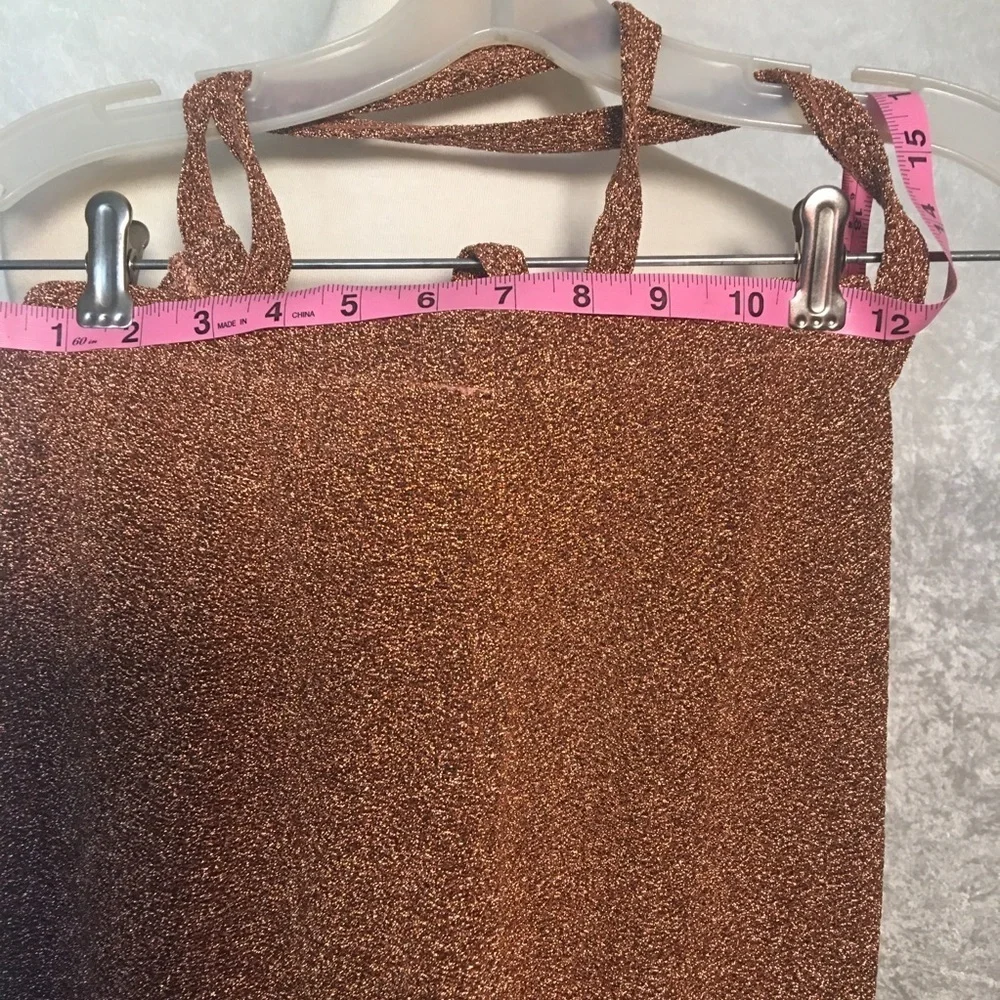 Miss Lola Cut Out Sparkly Jumper flared bottom size Small